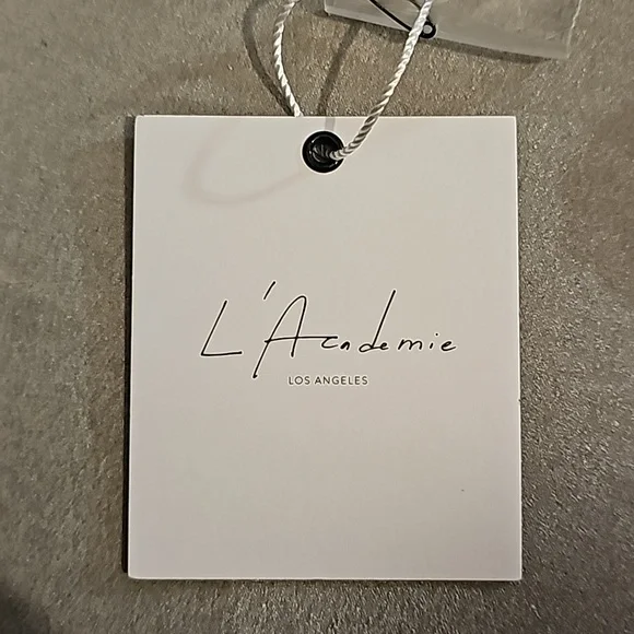 NWT, Red, floral, double deep V blouse, L'Acadmie, Size M - Picture 3 of 3